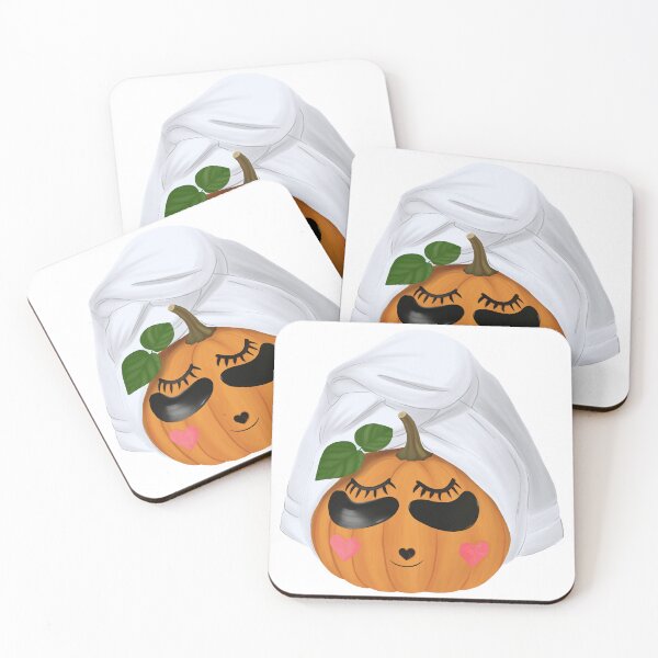 Item preview, Relaxing Pumpkin with Spa Towel and Beauty Masks designed and sold by AllaMashycheva.