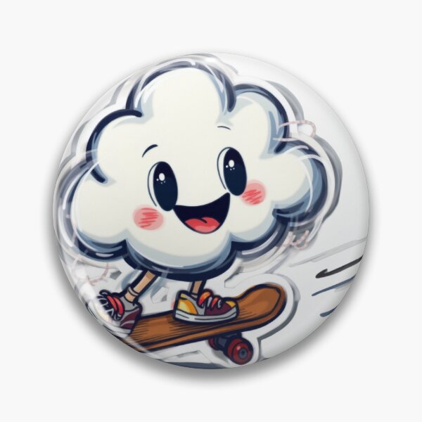 Item preview, Cloud Riding a Skateboard designed and sold by DuodecimStudio.