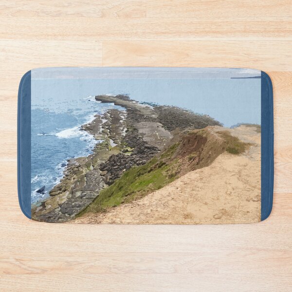 Item preview, Filey Brigg Yorkshire Travel location poster Scarborough designed and sold by BarbaraGlebska.