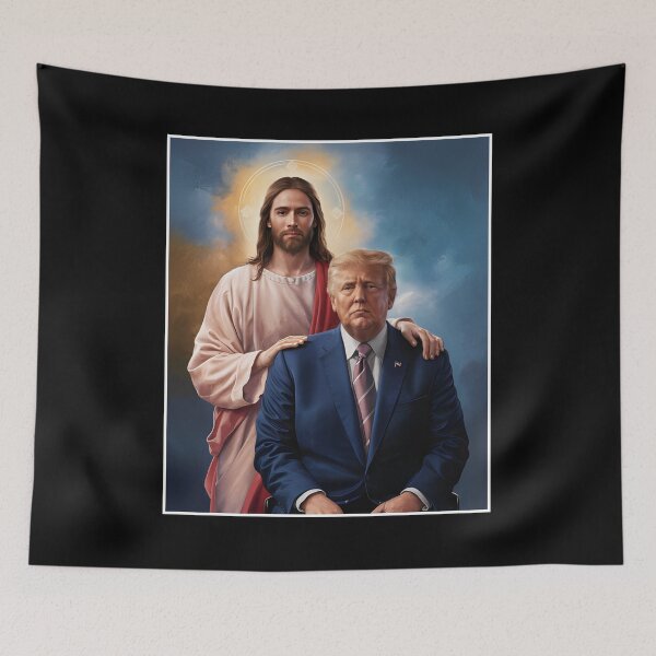 Item preview, Trump and Jesus - Trump 2024 designed and sold by shannonanne18.