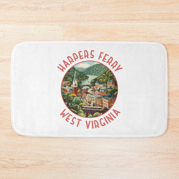 Item preview, Harpers Ferry West Virginia Retro Distressed Circle designed and sold by KrisSidDesigns.