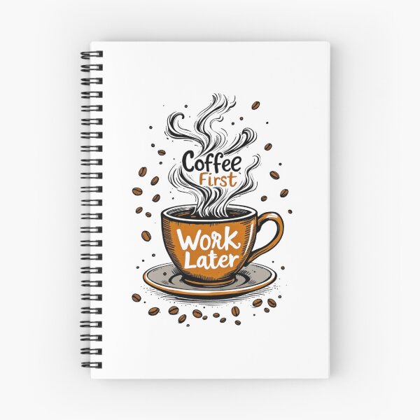 Item preview, Coffee First, Work Later, Coffee Lovers Gift, Gift for Him, Gift for Her designed and sold by Grang Art Artistic Designs.
