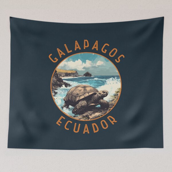 Item preview, Galapagos Giant Tortoise Retro Distressed Circle designed and sold by KrisSidDesigns.