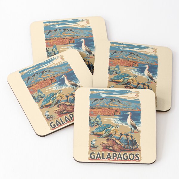 Item preview, Galapagos Animals Travel Art Vintage designed and sold by KrisSidDesigns.