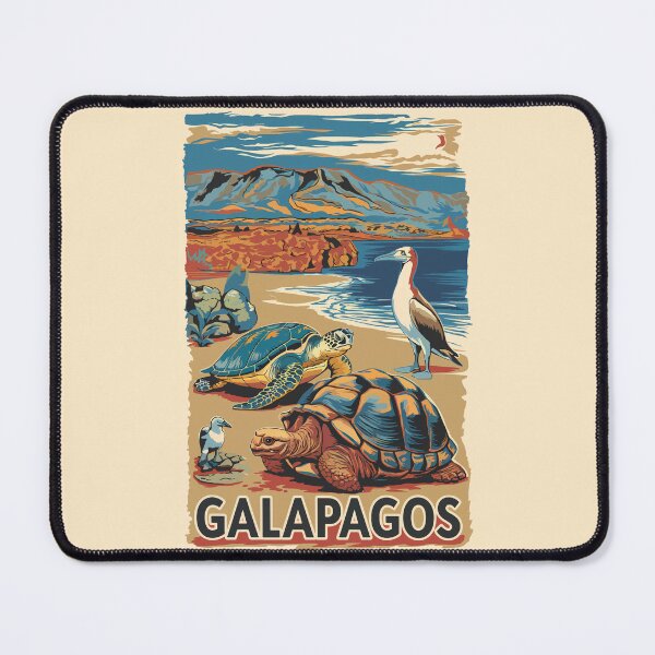 Item preview, Galapagos Animals Travel Art Vintage designed and sold by KrisSidDesigns.