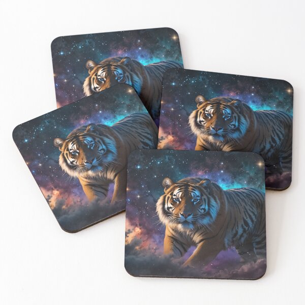 Item preview, Astral Tiger: Cosmic Prowler designed and sold by FluffyPeels.