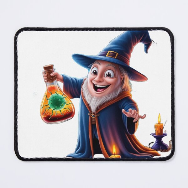 Item preview, Ancient Wizard Microbe with Magical Potion – Spooky Halloween Design designed and sold by AdoraSticks.