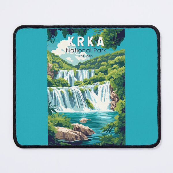 Item preview, Krka National Park Croatia Travel Art Vintage designed and sold by KrisSidDesigns.