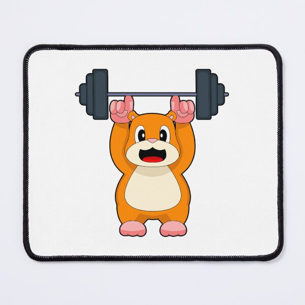 Item preview, Hamster Bodybuilder Dumbbell Bodybuilding designed and sold by Snabdesign84.
