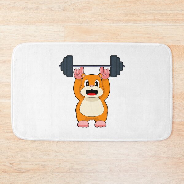 Item preview, Hamster Bodybuilder Dumbbell Bodybuilding designed and sold by Snabdesign84.