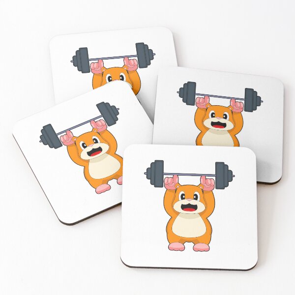 Item preview, Hamster Bodybuilder Dumbbell Bodybuilding designed and sold by Snabdesign84.