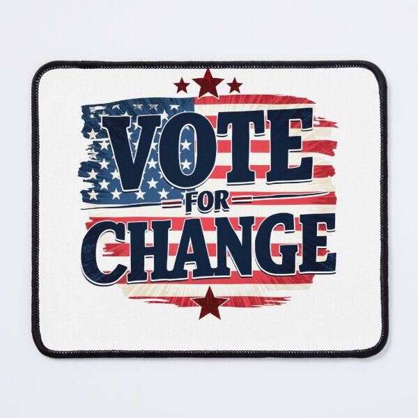 Item preview, Vote For Change President Election Design designed and sold by UniqueDuoDesign.