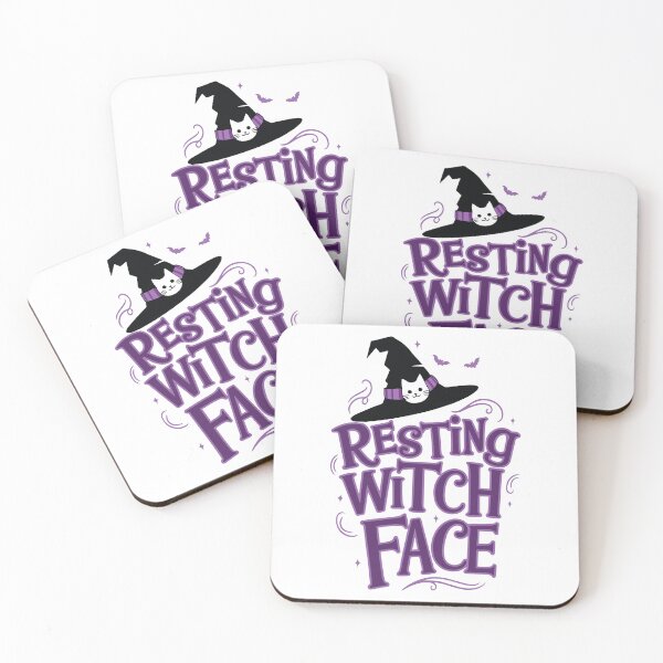 Item preview, Resting Witch Face - Cute Cat Witch Halloween Typography designed and sold by Marriarti.