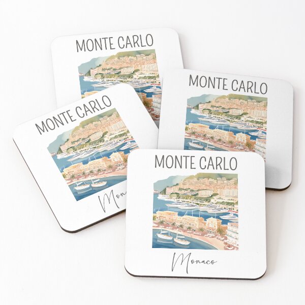 Item preview, A Watercolor Design of Monte Carlo - Monaco  designed and sold by Sketch-Shack.