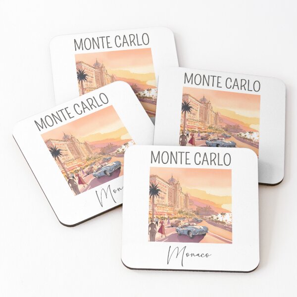 Item preview, A Watercolor Design of Monte Carlo - Monaco  designed and sold by Sketch-Shack.