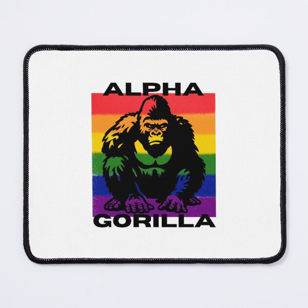 Item preview, Bold Gorilla Pride Graphic with Rainbow Stripes  designed and sold by beast-net.