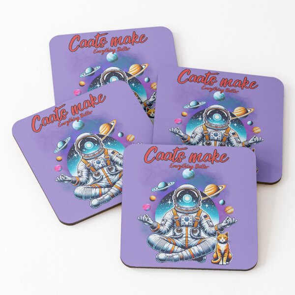 Item preview, Cosmic Bliss T-shirt •"Cats Make Everything Better"• designed and sold by Falok-Folk.