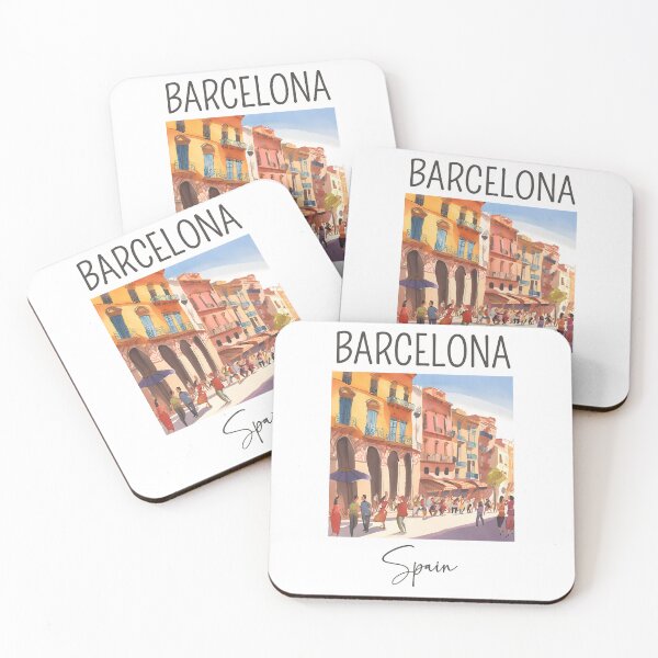 Item preview, A Watercolor Design of Barcelona - Spain  designed and sold by Sketch-Shack.
