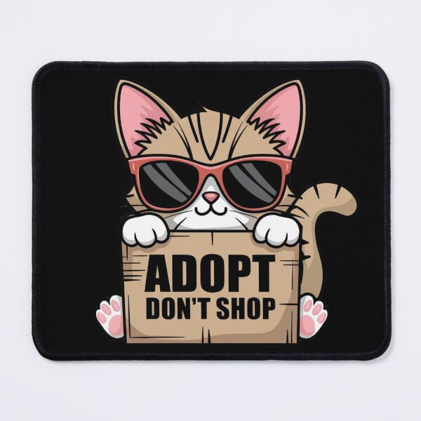 Item preview, Adopt Don't Shop - Cat designed and sold by Crazy Before Cats.