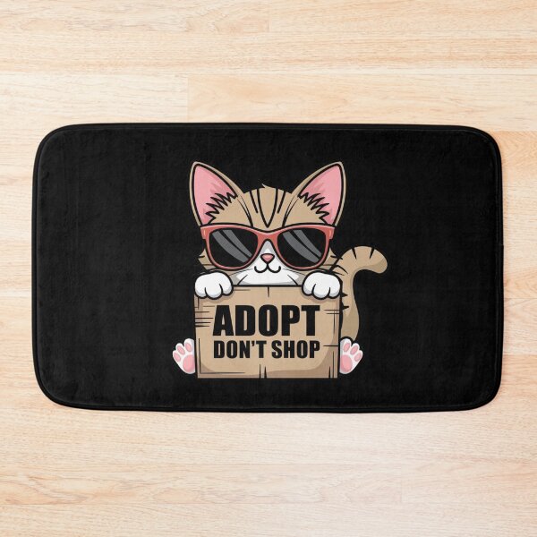 Item preview, Adopt Don't Shop - Cat designed and sold by Crazy Before Cats.