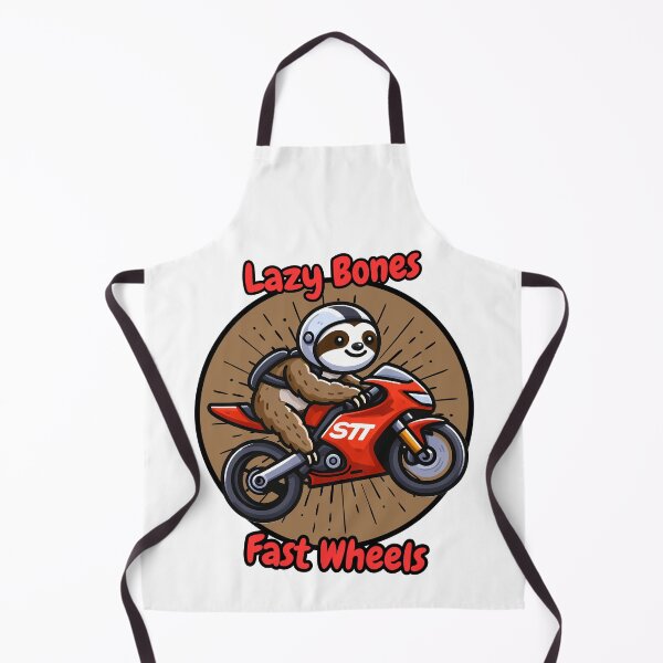 Item preview, Racing Sloth on a Motorcycle – Lazy Bones Fast Wheels designed and sold by cave-canvas.