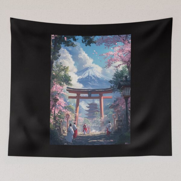Item preview, Mount Fuji Shrine designed and sold by AIArtArchitect.