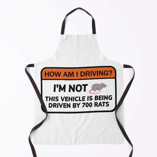 Item preview, How Am I Driving? I'm Not This Vehicle Is Being Driven By 700 Rats Funny Meme Bumper designed and sold by Jaxym.