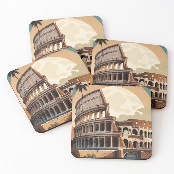 Item preview, 001 Vintage Colosseum, Italy Poster Design designed and sold by Alexis Art Collection.