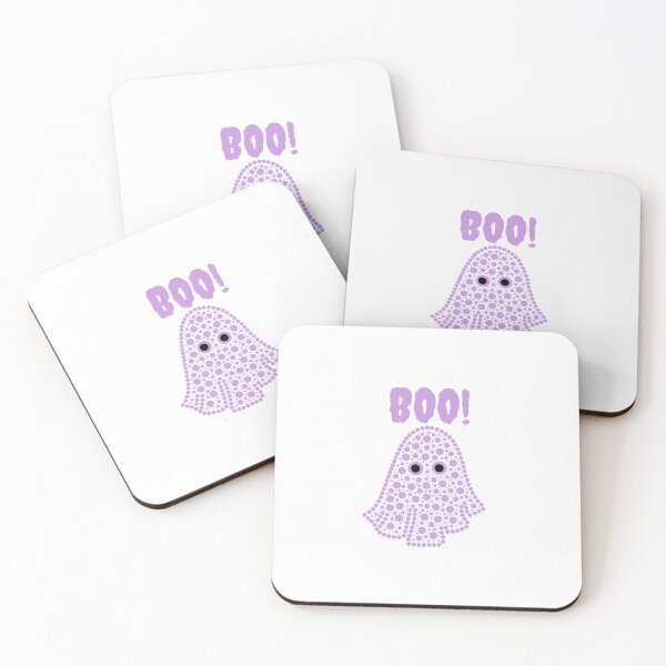 Item preview, Arte de puntos con fantasmas morados de Halloween designed and sold by Cardiff Creative.