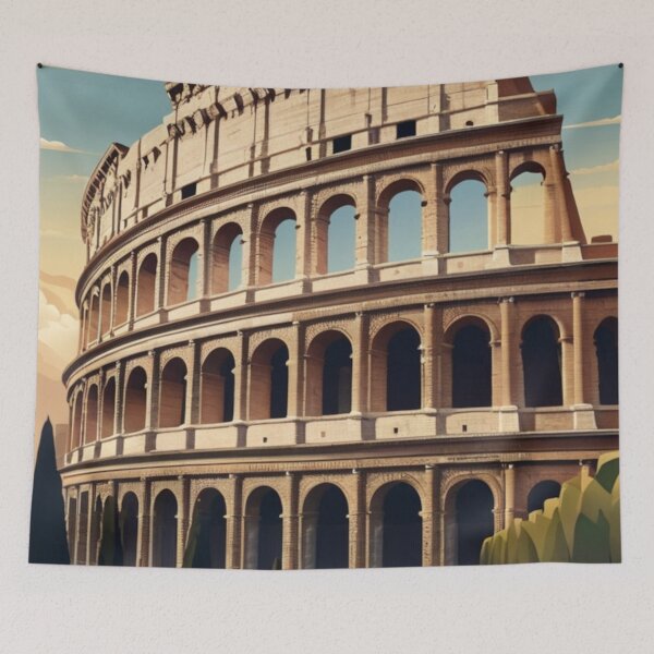 Item preview, 002 Vintage Colosseum, Italy Poster Design designed and sold by Alexis Art Collection.
