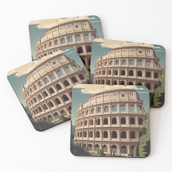 Item preview, 003 Vintage Colosseum, Italy Poster Design designed and sold by Alexis Art Collection.