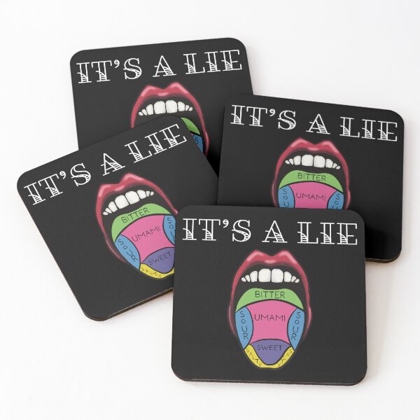 Item preview, Tongue Map, It’s a Lie! designed and sold by mermaidronnie.