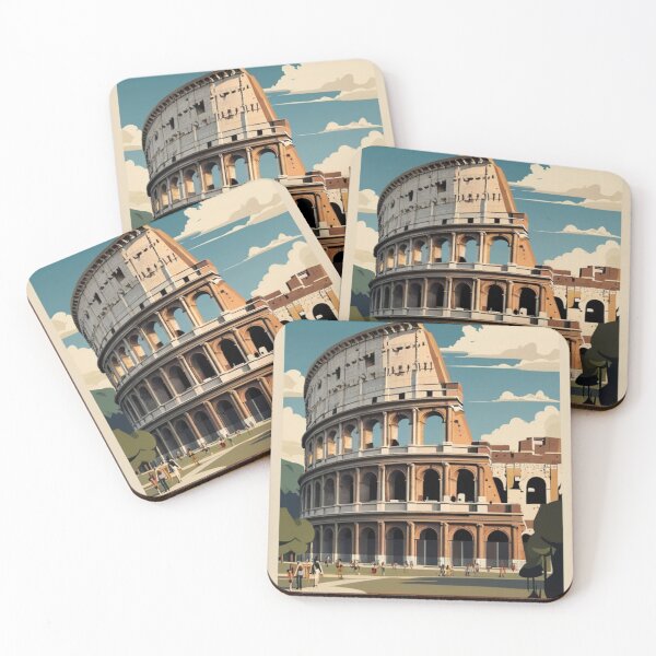Item preview, 004 Vintage Colosseum, Italy Poster Design designed and sold by Alexis Art Collection.