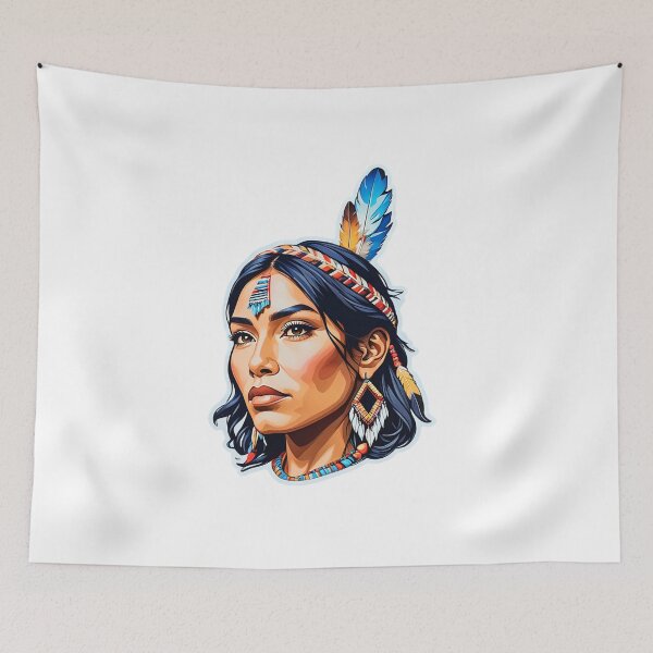 Item preview,  Native American Indian Lady  designed and sold by Bunmigraphics .