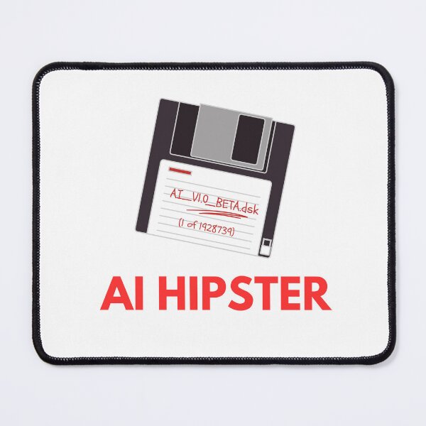 Item preview, AI Hipster  | AI Humor | Funny Tech Design | Gift for Programmers and Tech Lovers | Nostalgia  designed and sold by Loffartdesign.