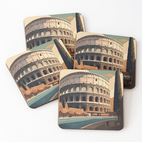 Item preview, 005 Vintage Colosseum, Italy Poster Design designed and sold by Alexis Art Collection.