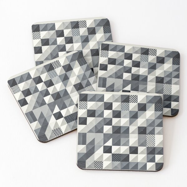 Item preview, Gray and white geometric pattern designed and sold by DesignMosStudio.