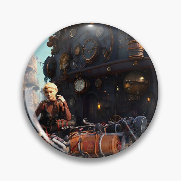 Item preview, Steampunk Motorcyclist designed and sold by AllArtTaide.