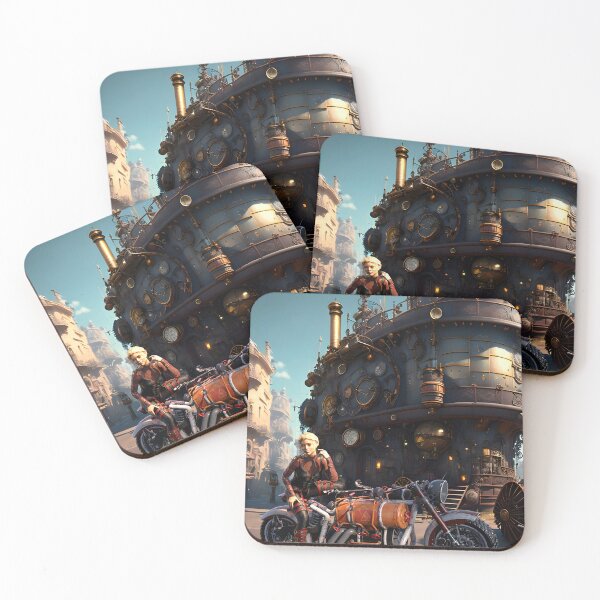 Item preview, Steampunk Motorcyclist designed and sold by AllArtTaide.