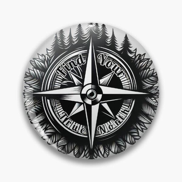 Item preview, Find Your True North: Compass Adventure Design designed and sold by Dantin.