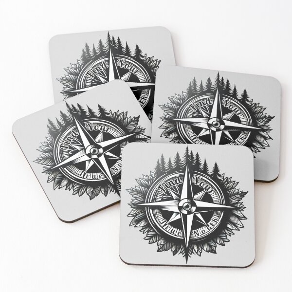 Item preview, Find Your True North: Compass Adventure Design designed and sold by Dantin.