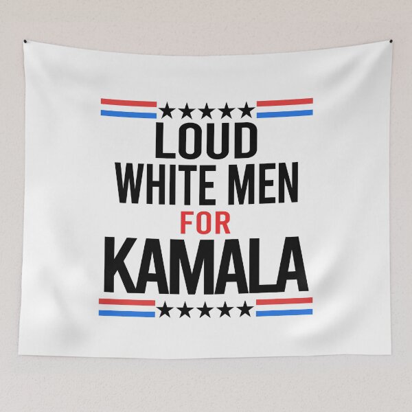 Item preview, Loud White Men For Kamala designed and sold by SHOPATOR.