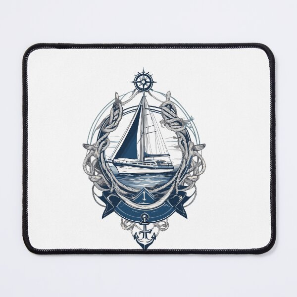 Item preview, Maritime Sailboat Adventure Blue designed and sold by LuminOrb.