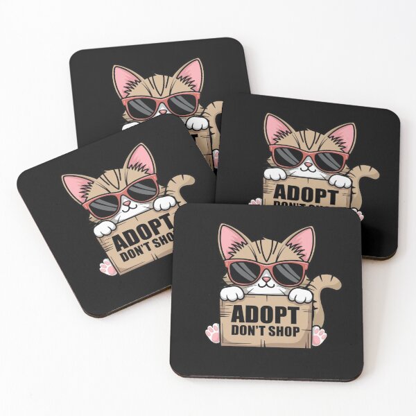 Item preview, Adopt Don't Shop - Cat designed and sold by Crazy Before Cats.
