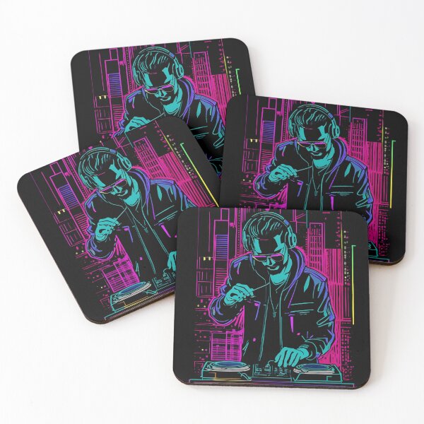 Item preview, Party Vibes - Neon DJ 03 designed and sold by kjp-design.