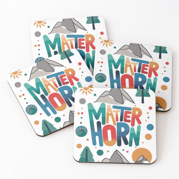 Item preview, Colorful Matterhorn Design – Nature and Adventure designed and sold by Shirts-by-JD.