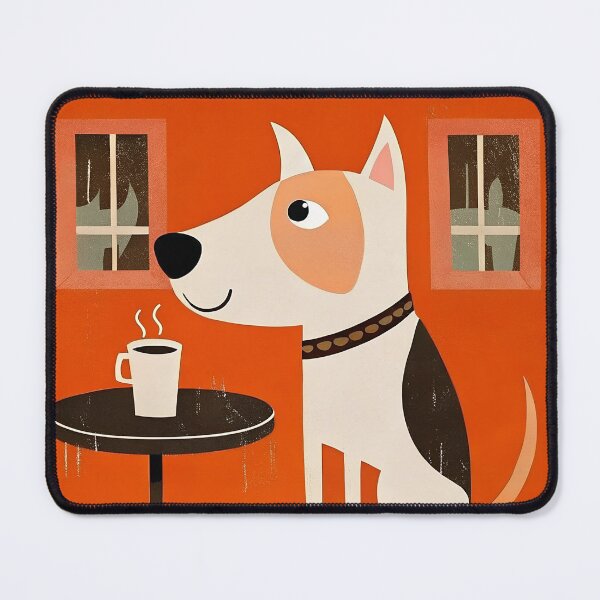 Item preview, Only dogs coffee cafe designed and sold by AhArtMe.