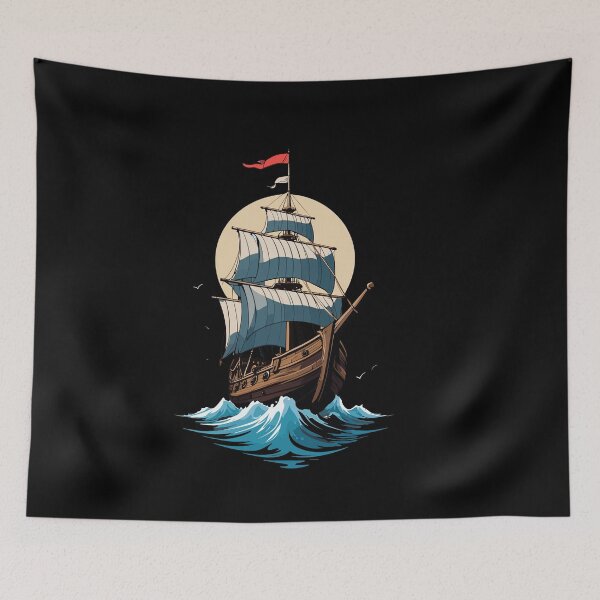 Item preview, Majestic Sailing Ship On The High Seas designed and sold by LuminOrb.