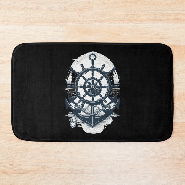 Item preview, Steering Wheel Anchor Nautical Adventure designed and sold by LuminOrb.