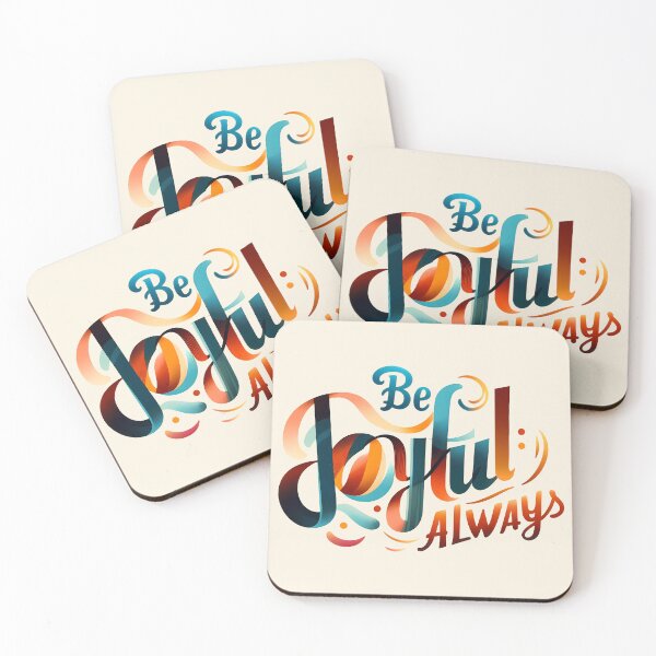 Item preview, Be Joyful Always, typography designed and sold by maxmaj.